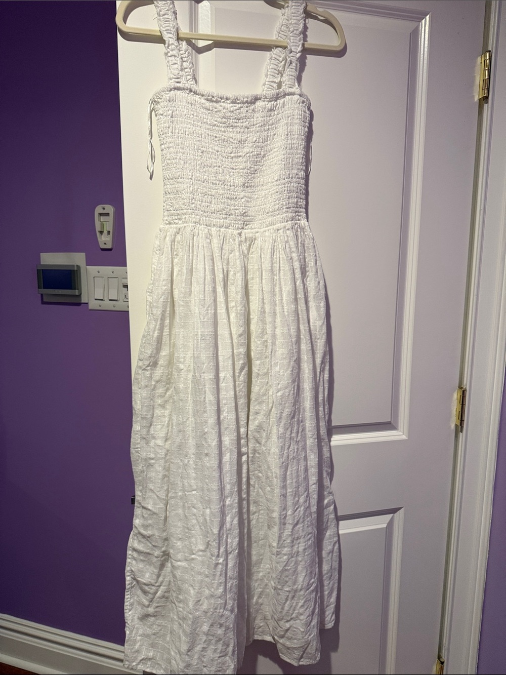 l space maxi white dress